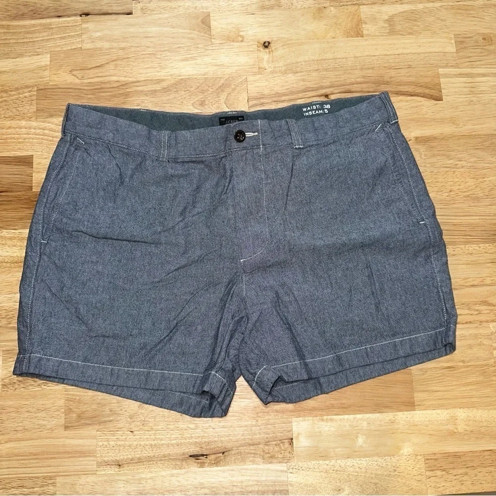 J. Crew Men's Flat Front Shorts - Blue